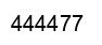 Number 444477 black image