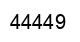 Number 44449 black image