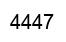 Número 4447 imagen negro