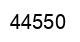 Number 44550 black image