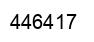 Number 446417 black image