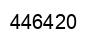 Number 446420 black image