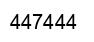 Number 447444 black image