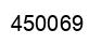 Number 450069 black image
