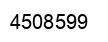 Number 4508599 black image