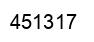 Number 451317 black image