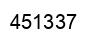 Número 451337 imagen negro
