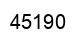 Number 45190 black image