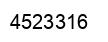 Number 4523316 black image