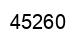 Number 45260 black image