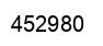 Número 452980 imagen negro