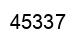 Number 45337 black image
