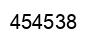 Number 454538 black image
