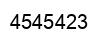 Número 4545423 imagen negro
