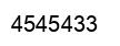 Number 4545433 black image