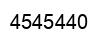 Number 4545440 black image