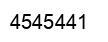 Number 4545441 black image