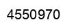 Number 4550970 black image
