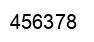 Number 456378 black image