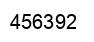 Number 456392 black image