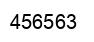 Number 456563 black image