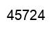Number 45724 black image