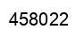 Number 458022 black image