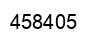 Number 458405 black image
