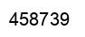 Number 458739 black image