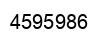 Number 4595986 black image