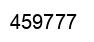 Number 459777 black image