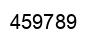 Number 459789 black image