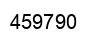 Number 459790 black image