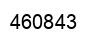 Number 460843 black image