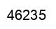 Número 46235 imagen negro