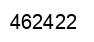 Number 462422 black image