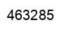 Number 463285 black image