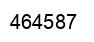 Número 464587 imagen negro