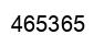 Number 465365 black image