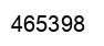 Number 465398 black image