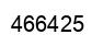 Number 466425 black image