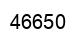 Número 46650 imagen negro
