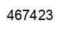 Number 467423 black image