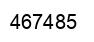 Number 467485 black image