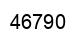 Número 46790 imagen negro