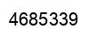 Number 4685339 black image