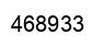 Number 468933 black image