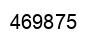 Number 469875 black image