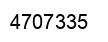 Number 4707335 black image