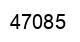 Number 47085 black image